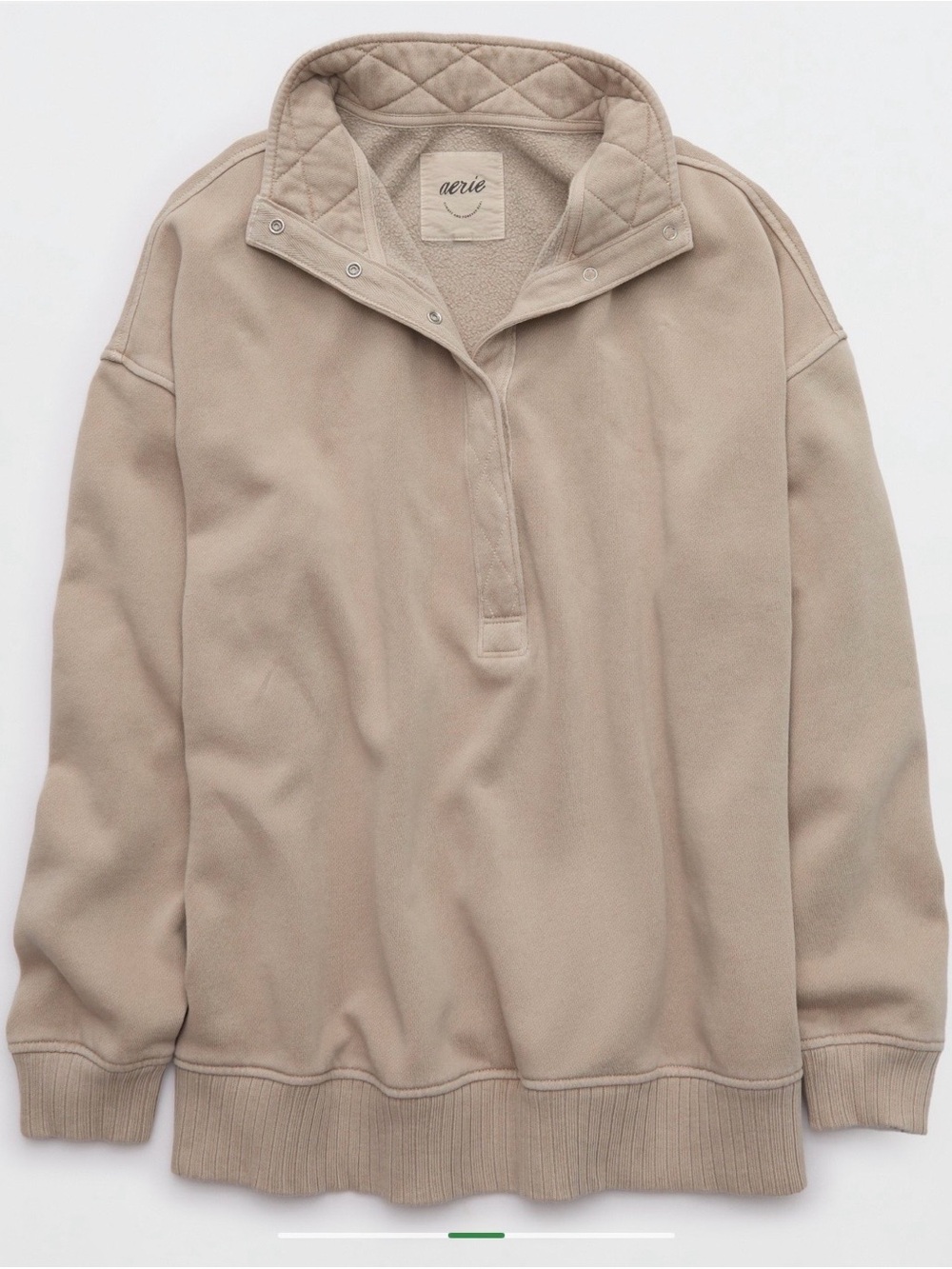 Aerie Women’s Oversized Oh Snap Sweatshirt Color Stone Harbor S